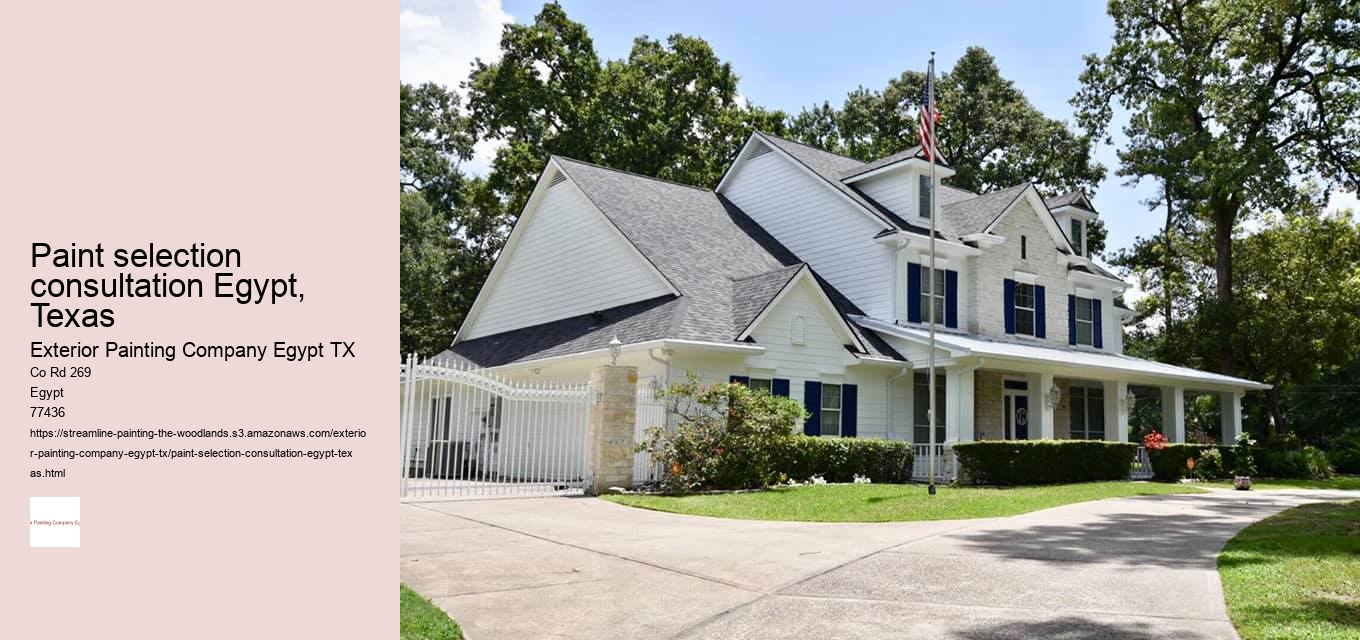 Paint selection consultation Egypt, Texas