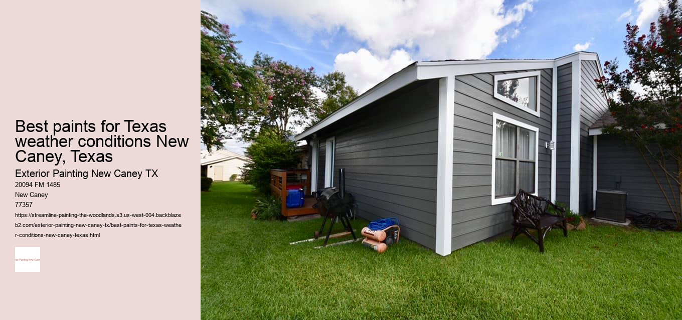 Best paints for Texas weather conditions New Caney, Texas