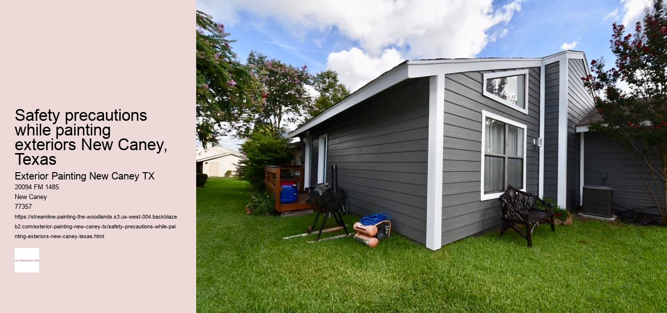 Safety precautions while painting exteriors New Caney, Texas